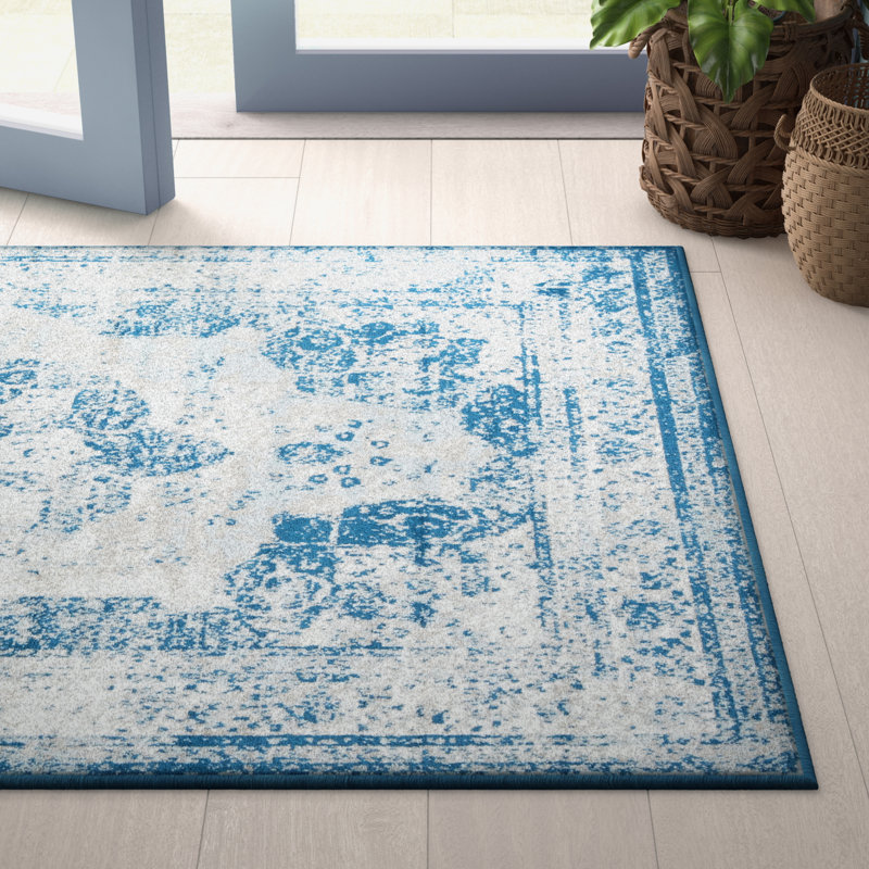 Mistana™ Brandt Oriental Blue Area Rug & Reviews Wayfair